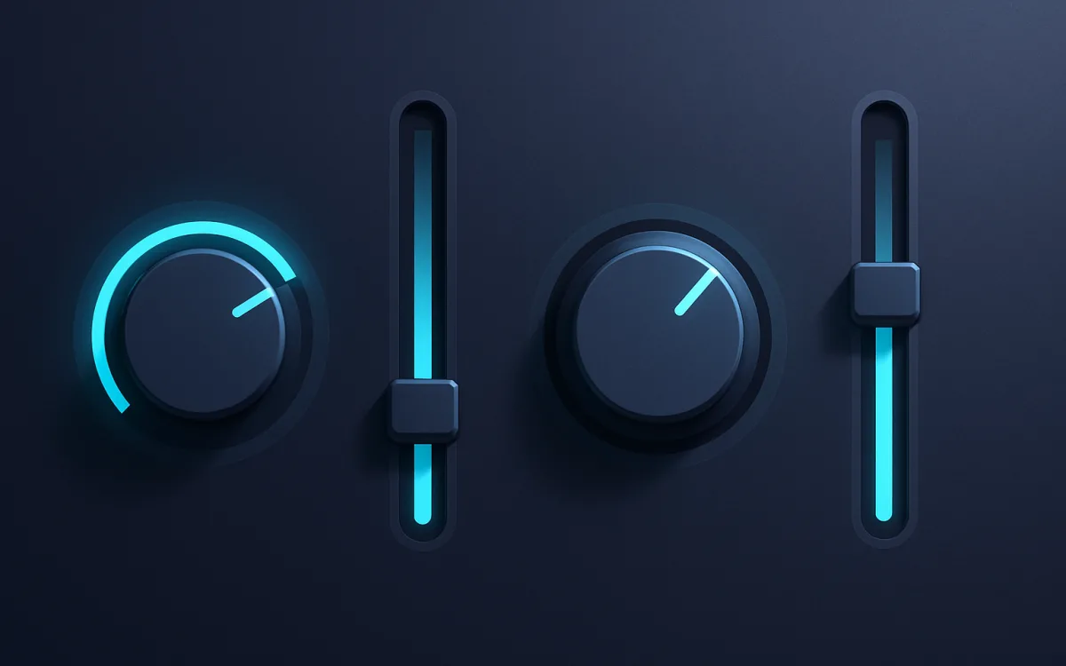A set of dials, each one a control that already exists